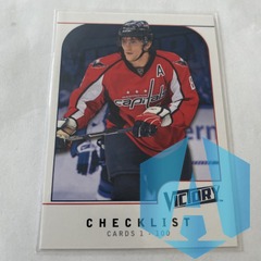 2009-10 Upper Deck Victory Checklist Cards 1-100 Alex Ovechkin #200